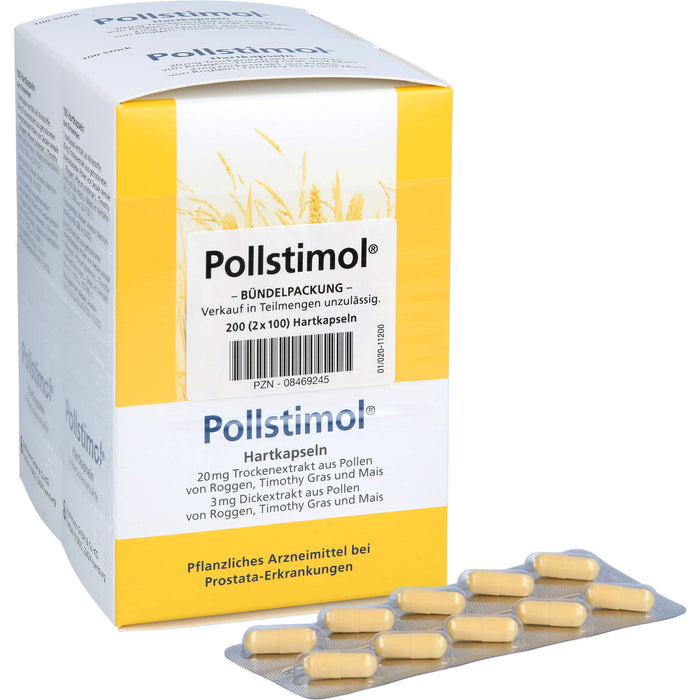 Pollstimol Hartkapseln bei Prostata-Erkrankungen, 200 St. Kapseln