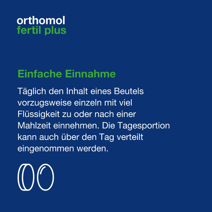 Orthomol Fertil plus - für Männer mit Kinderwunsch - mit Zink und Selen - Unterstützung der männlichen Fertilität - Tabletten/Kapsel, 30 St. Tagesportionen