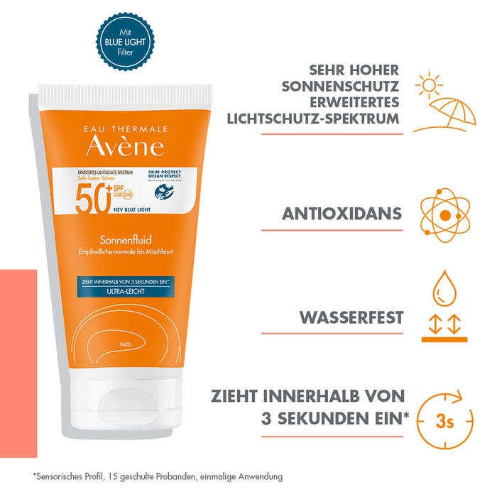 Avène Sonnenfluid SPF 50+ ultra leicht, 50 ml Creme