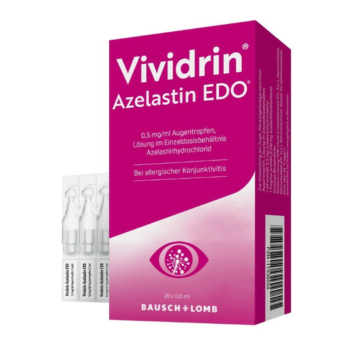 Vividrin Azelastin EDO Augentropfen, Lösung im Einzeldosisbehältnis, 20 St. Einzeldosispipetten