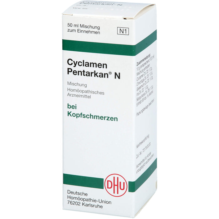 DHU Cyclamen Pentarkan N Mischung bei Kopfschmerzen, 50 ml Lösung