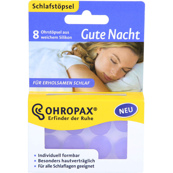 OHROPAX GUTE NACHT SILICON, 8 St