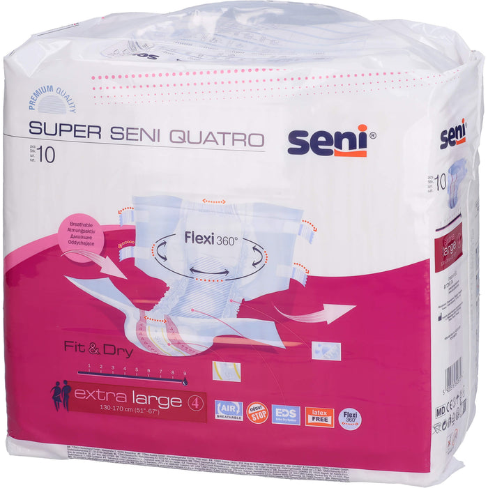 Super Seni Quatro Extra Large, 10 St