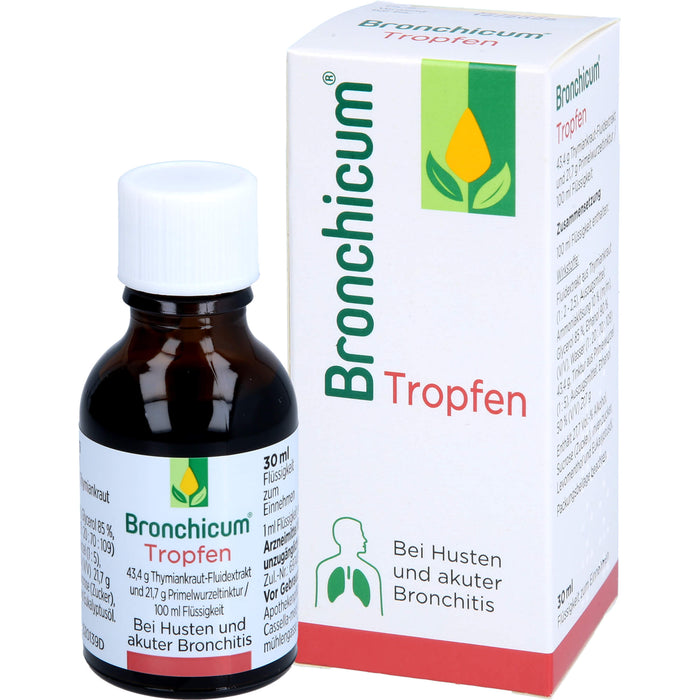 Bronchicum Tropfen bei Husten und akuter Bronchitis, 30 ml Solution