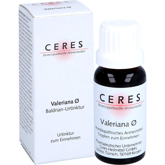 CERES Valeriana Urtinktur, 20 ml Lösung