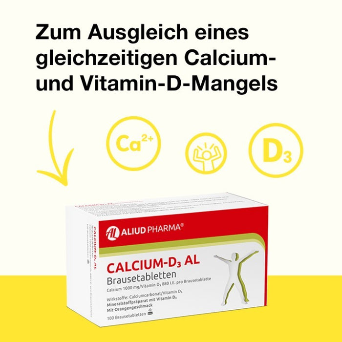 Calcium-D3 AL Brausetabletten, 100 St. Tabletten