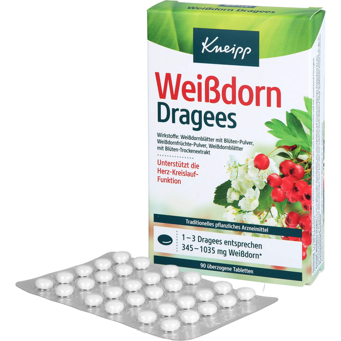 Kneipp Weißdorn Dragees, 90 St. Tabletten