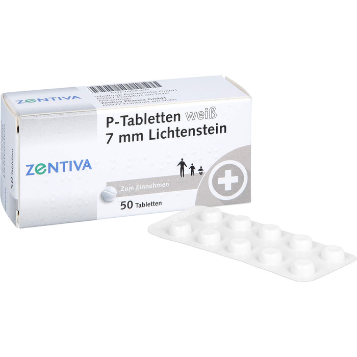 Winthrop P-Tabletten weiß 7 mm Lichtenstein, 50 St. Tabletten