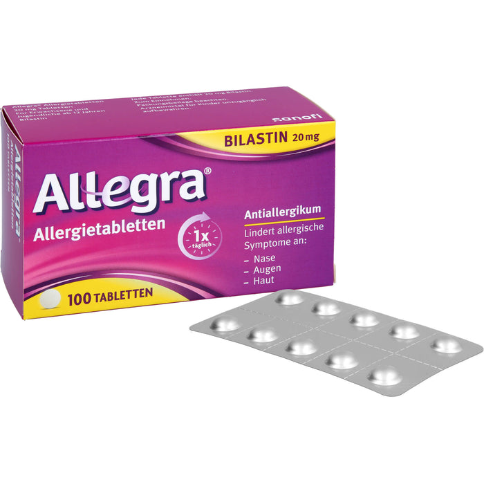 Allegra Allergietabletten, 20 mg Tabletten, 100 St TAB