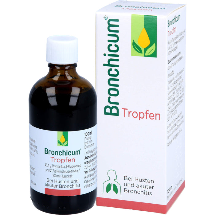 Bronchicum Tropfen bei Husten und akuter Bronchitis, 100 ml Solution