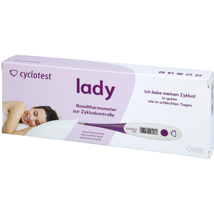 cyclotest lady Digitales Basalthermometer zur Zykluskontrolle, 1 pcs. Test