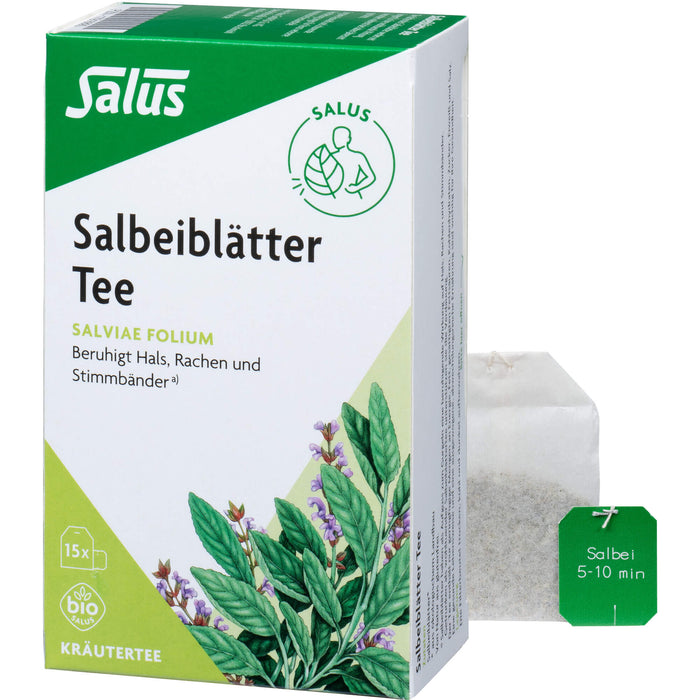 Salbeiblätter Tee bio Salus, 15 St FBE