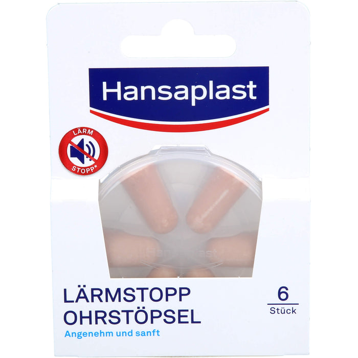 Hansaplast Lärmstop Ohrstöpsel, 6 St. Ohrstöpsel