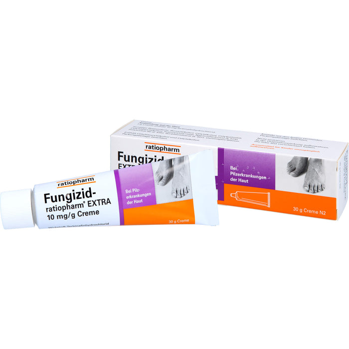 Fungizid-ratiopharm Extra Creme bei Pilzerkrankungen der Haut, 30 g Creme