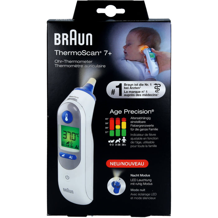 BRAUN ThermoScan 7+ Infrarot-Ohr-Thermometer, 1 St
