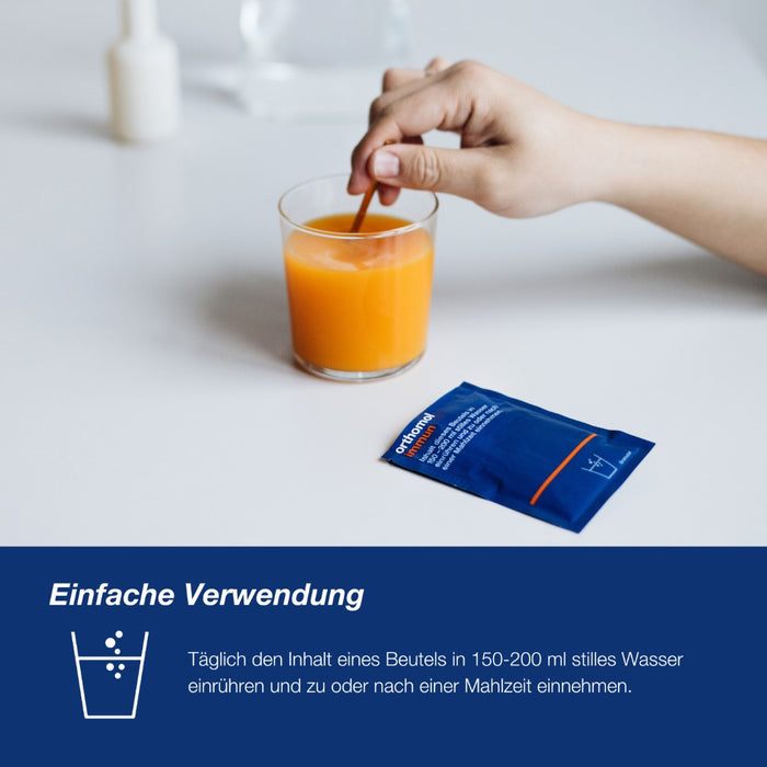 Orthomol Immun - Mikronährstoffe zur Unterstützung des Immunsystems - Nahrungsergänzung mit Vitamin C, Vitamin D und Zink, 30 St. Tagesportionen