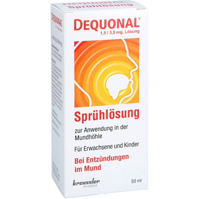 DEQUONAL Sprühlösung bei Entzündungen im Mund, 50 ml Solution