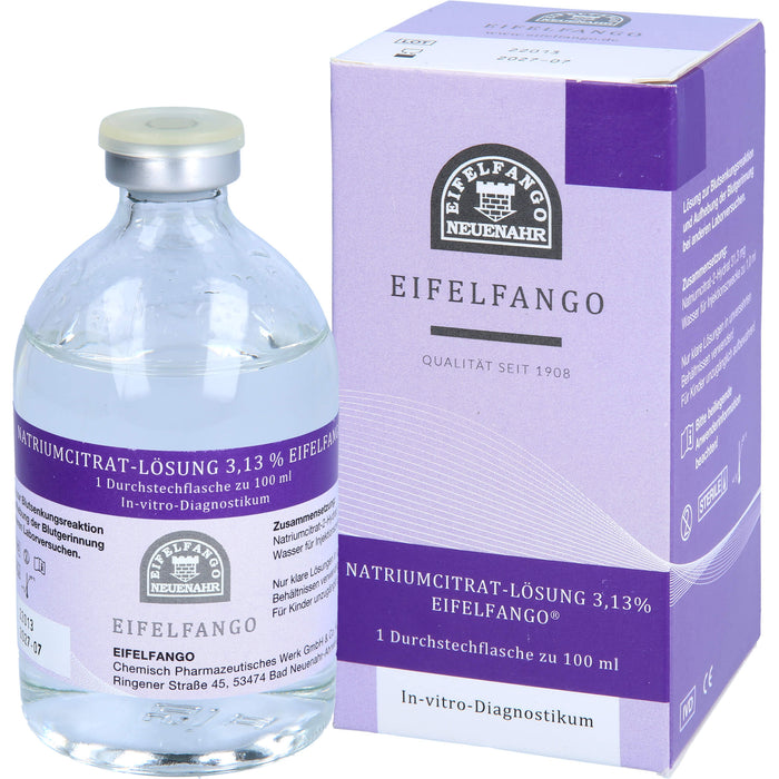 Natriumcitrat-Lösung 3,13 % Eifelfango, 100 ml Lösung