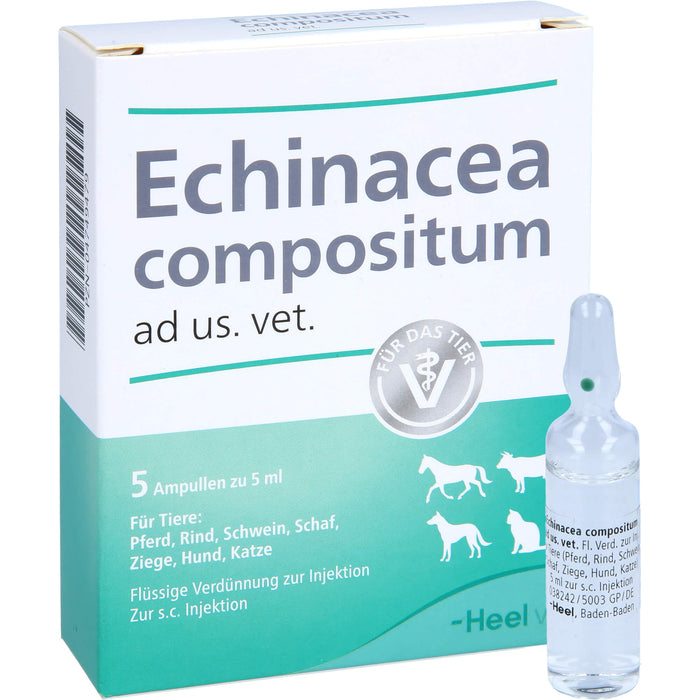 Heel Echinacea compositum ad us. vet. flüssige Verdünnung, 5 St. Ampullen