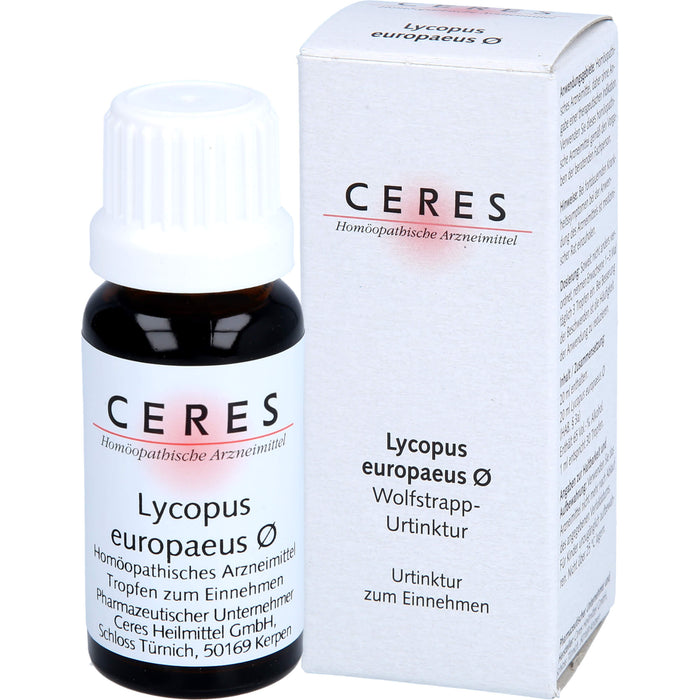 CERES Lycopus europaeus ø Wolfstrapp-Urtinktur, 20 ml Lösung