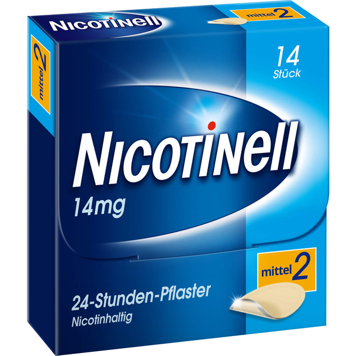 Nicotinell 14 mg/24-Stunden-Pflaster (bisher 35 mg) Stärke 2 (mittel), 14 St. Pflaster