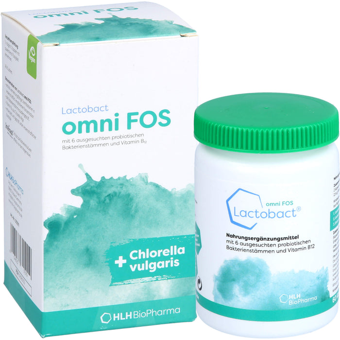 Lactobact omni FOS Kapseln - Die einzigartige Kombination aus der Chlorella vulgaris Alge und Probiotikum, 60 St. Kapseln