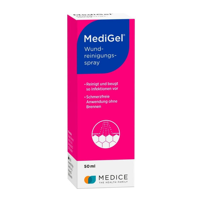 MediGel Wundreinigungsspray, 50 ml Lösung