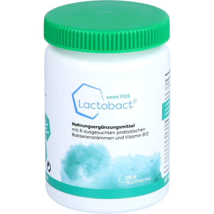 Lactobact omni FOS Kapseln - Die einzigartige Kombination aus der Chlorella vulgaris Alge und Probiotikum, 60 St. Kapseln