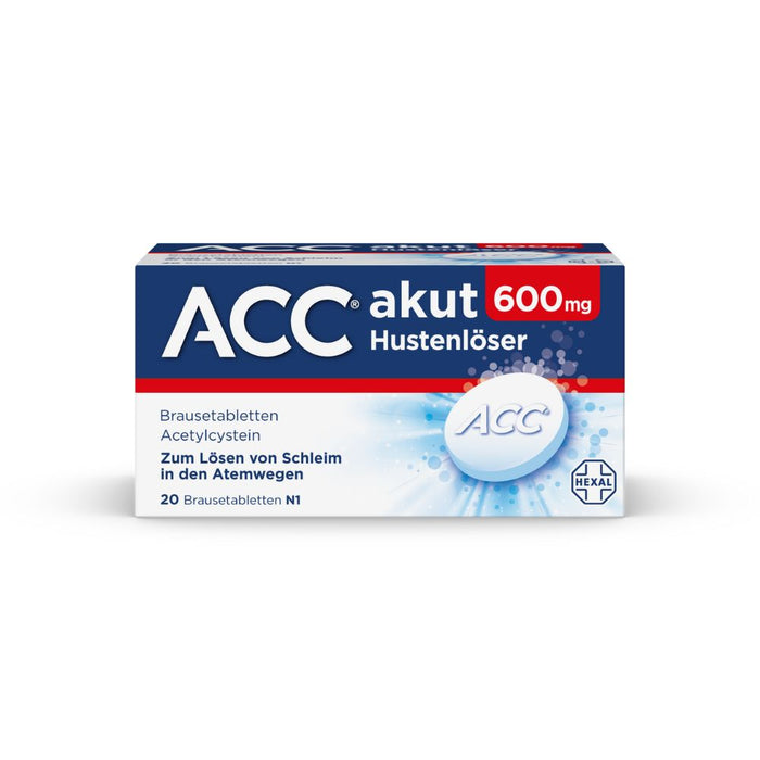 ACC akut 600 mg Hustenlöser Brausetabletten, 20 pcs. Tablets