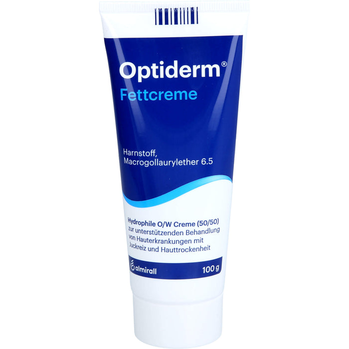 Optiderm Fettcreme für die Juckreizlinderung bei besonders trockener Haut, 100 g Creme