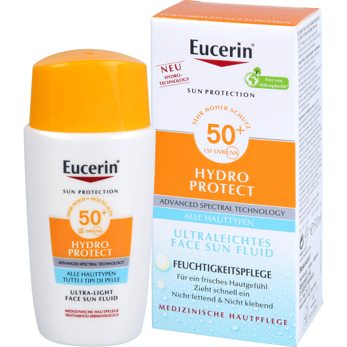 Eucerin Sun Fluid Hydro Protect Face LSF50+, 50 ml CRE