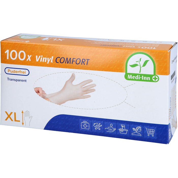 Einmal Handschuhe Vinyl puderfrei XL, 100 St HAS