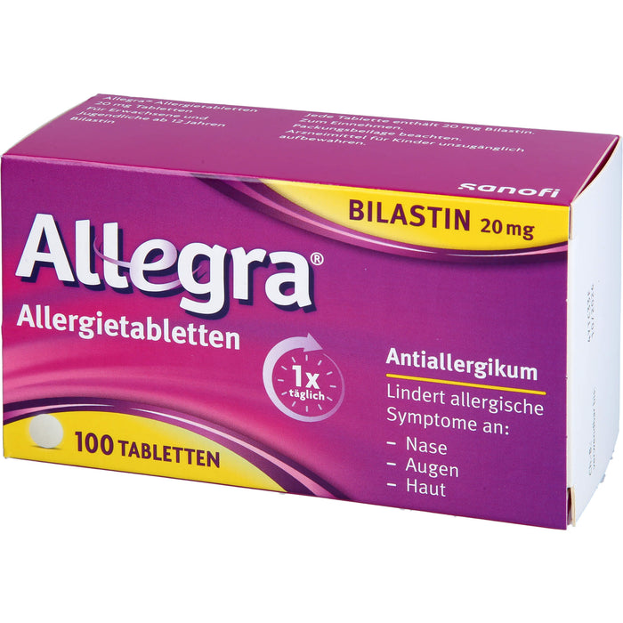 Allegra Allergietabletten, 20 mg Tabletten, 100 St TAB