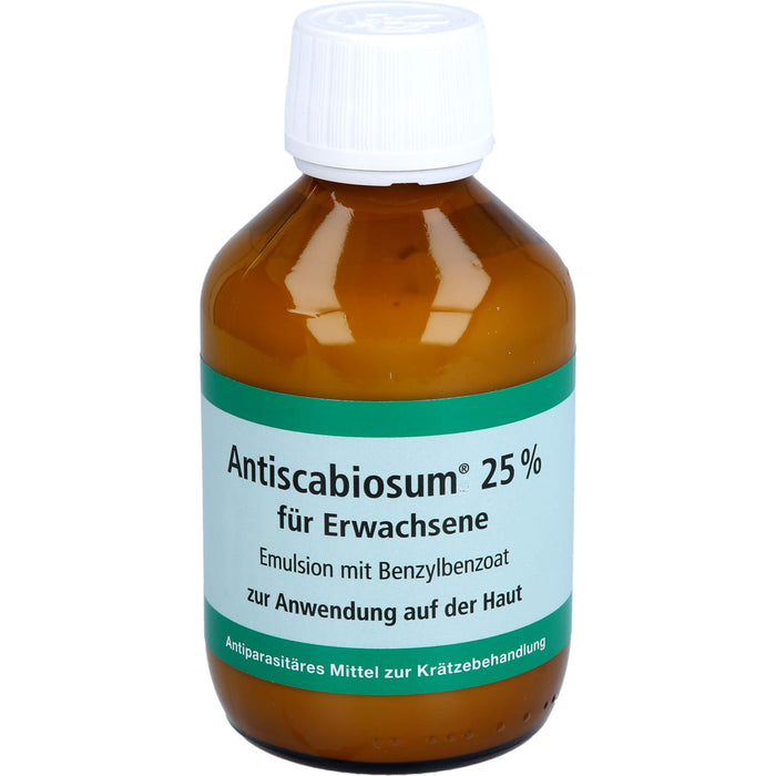 Antiscabiosum 25 % für Erwachsene Emulsion bei Krätze, 200 ml Lösung