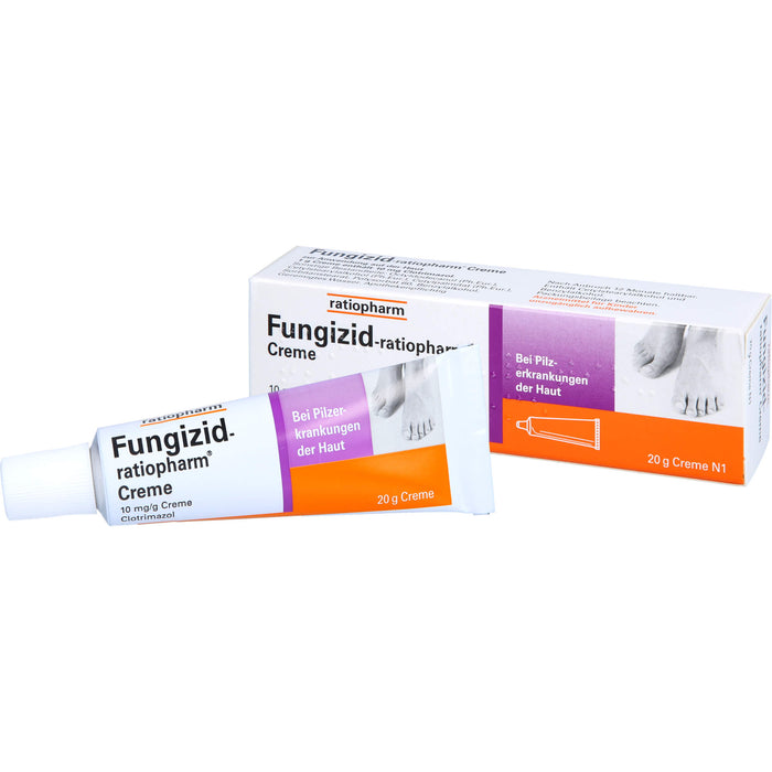 Fungizid-ratiopharm Creme bei Pilzerkrankungen der Haut, 20 g Creme