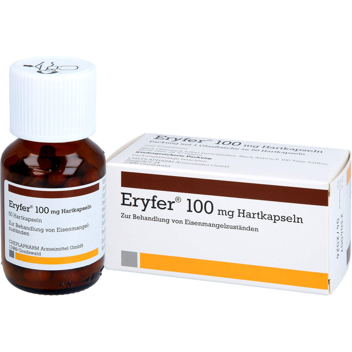 Eryfer 100 mg Hartkapseln bei Eisenmangelzuständen, 50 St. Kapseln