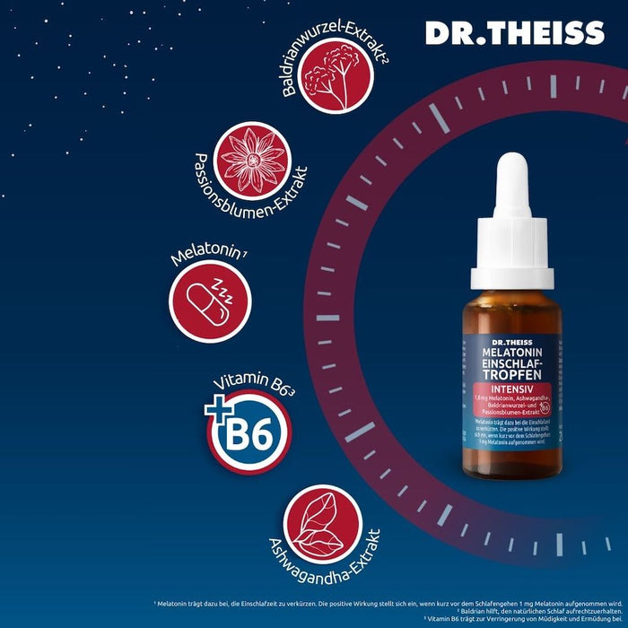 DR.THEISS Melatonin Einschlaf-Tropfen intensiv, 20 ml Tropfen