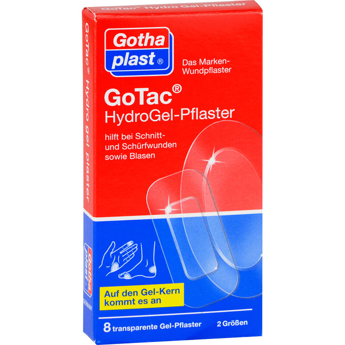 Gothaplast GoTac Hydro Gel-Pflaster, 8 St. Pflaster